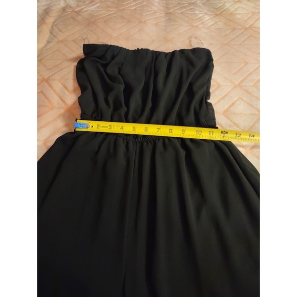 Iris Romper Pant/Shorts Size M Black Sleeveless Partially Sheer - Picture 8 of 9